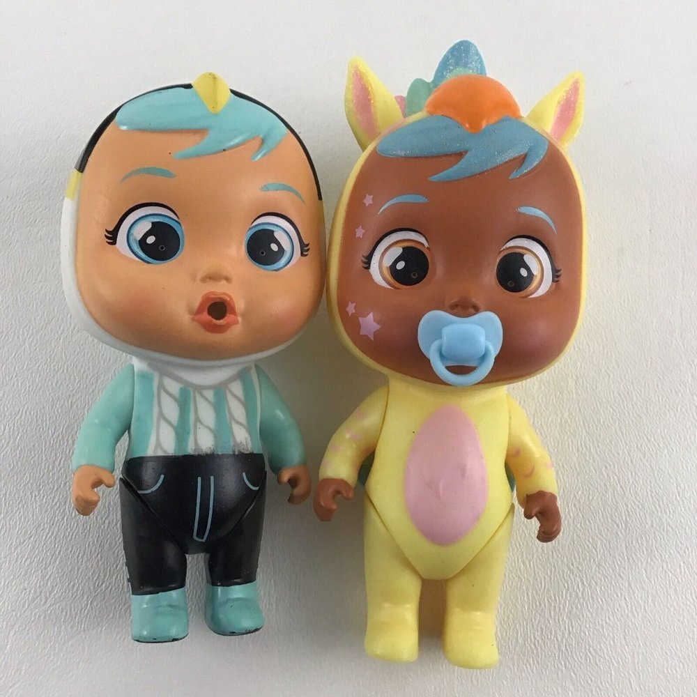 Cry Babies Magic Tears Doll Animal Suit Griffo Cody Dolls Lot  IMC Toys